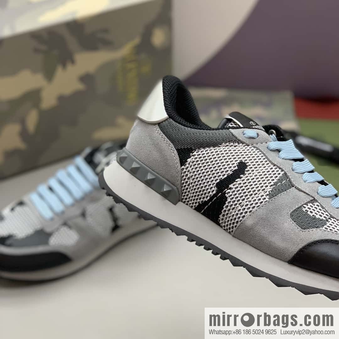 VALENTINO Valentino, men's camouflage fabric sneakers