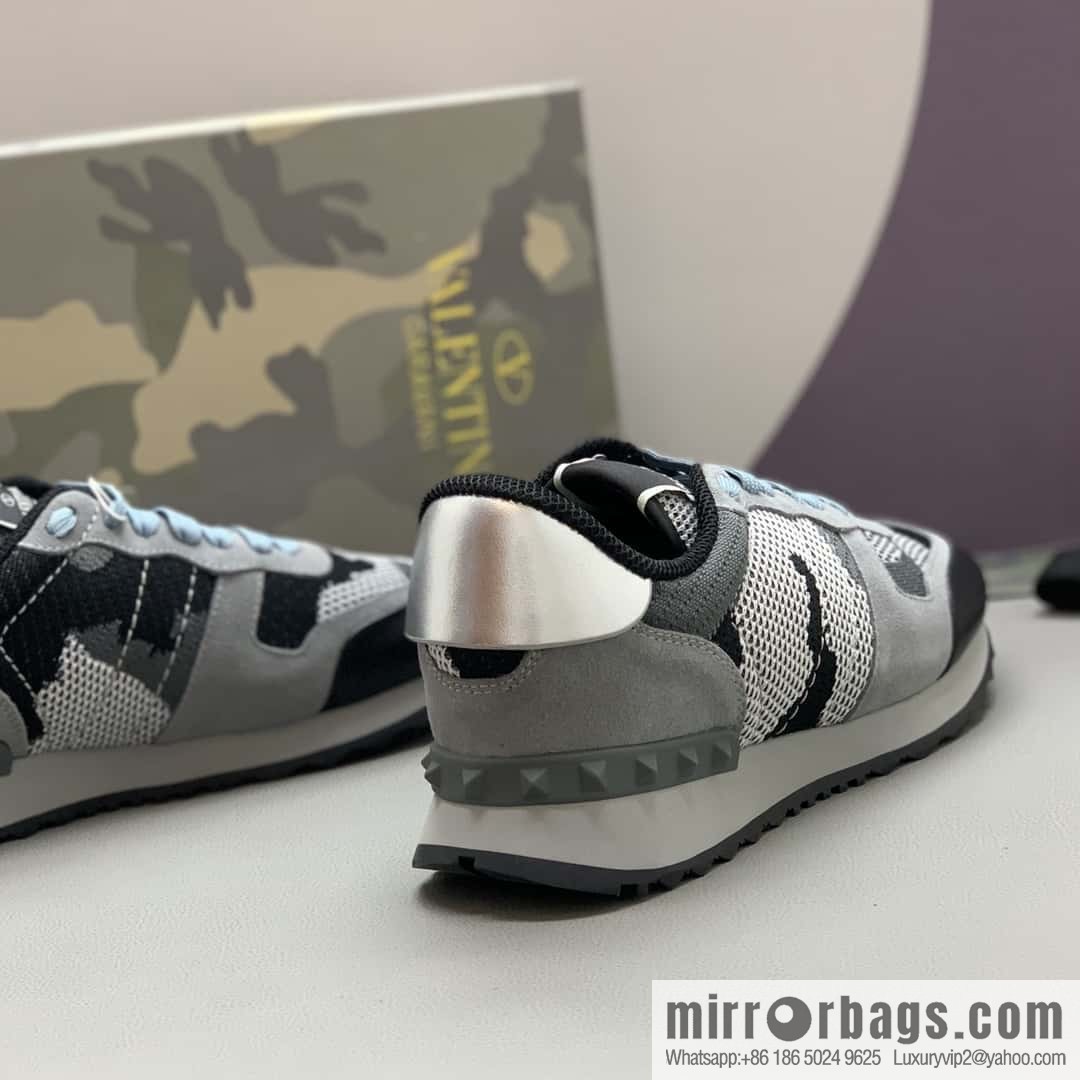 VALENTINO Valentino, men's camouflage fabric sneakers