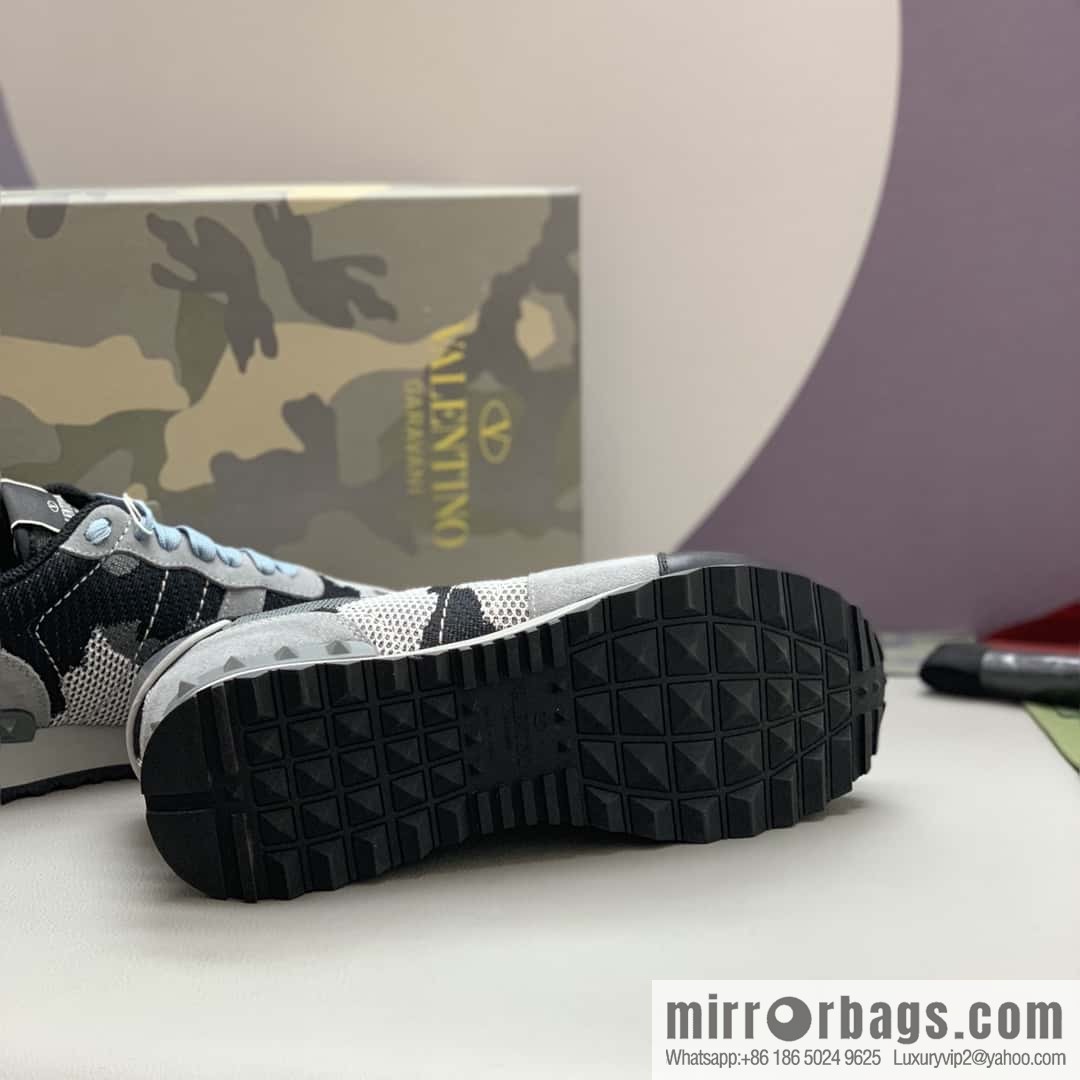 VALENTINO Valentino, men's camouflage fabric sneakers