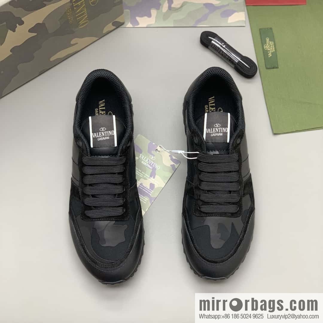 VALENTINO Valentino, men's camouflage fabric sneakers