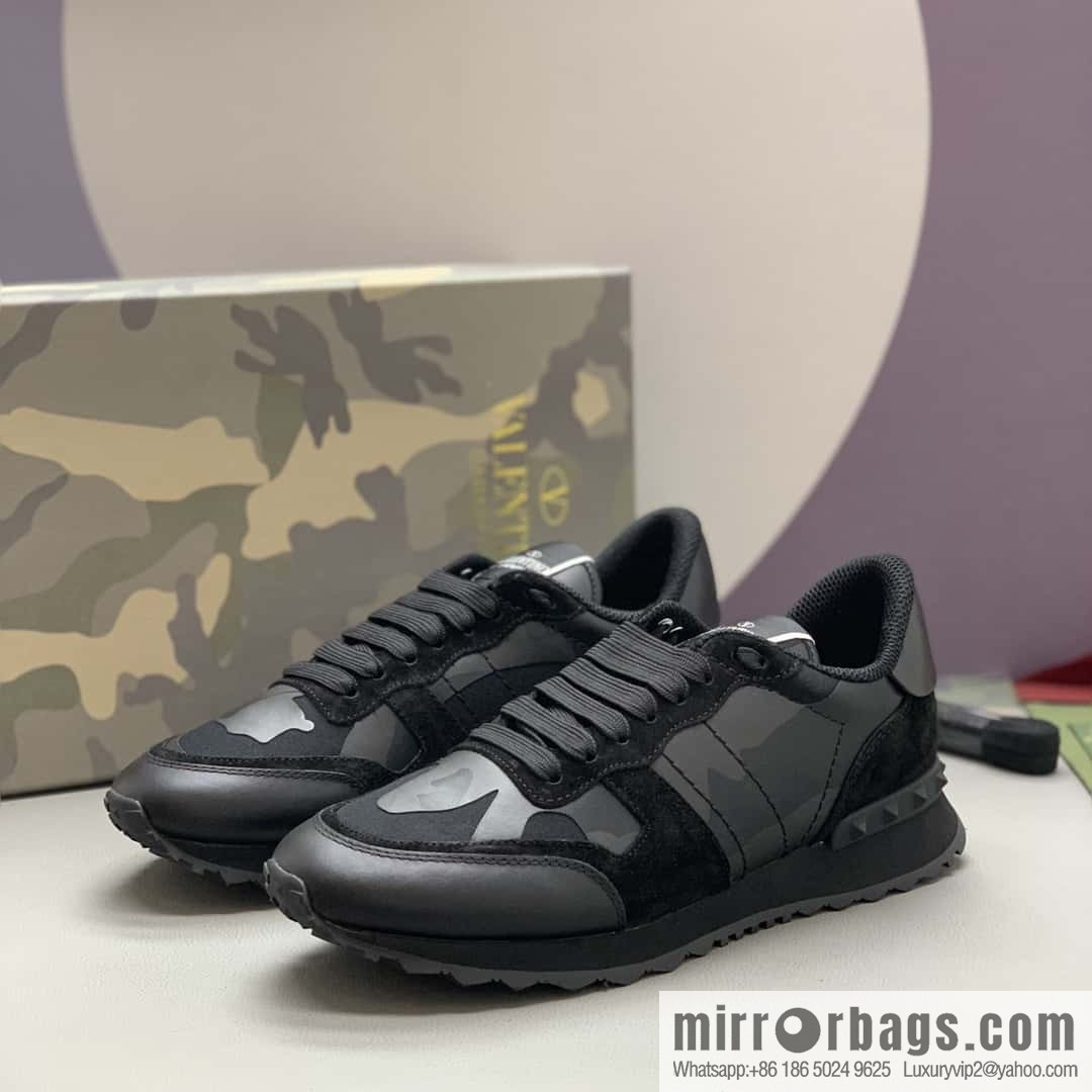 VALENTINO Valentino, men's camouflage fabric sneakers