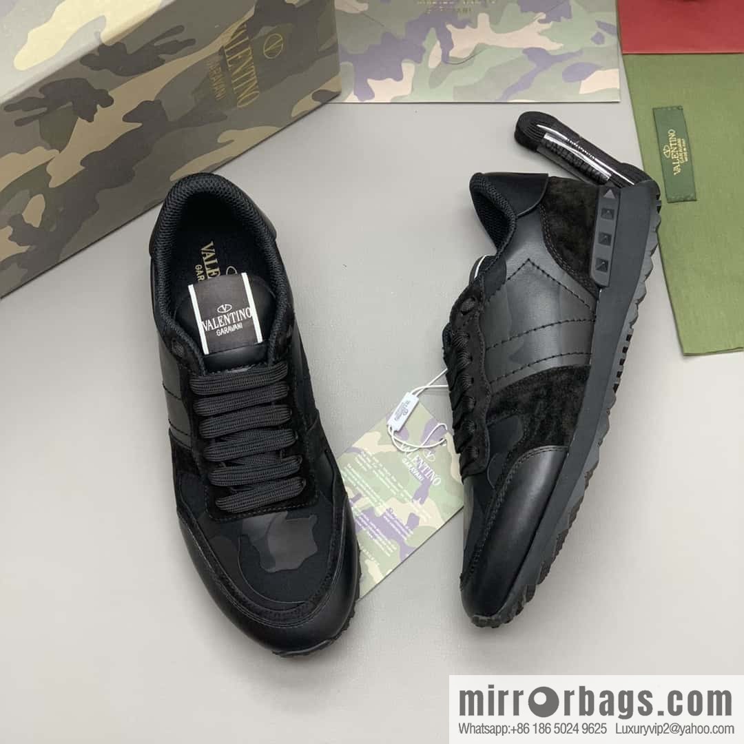 VALENTINO Valentino, men's camouflage fabric sneakers