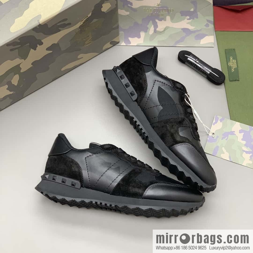 VALENTINO Valentino, men's camouflage fabric sneakers