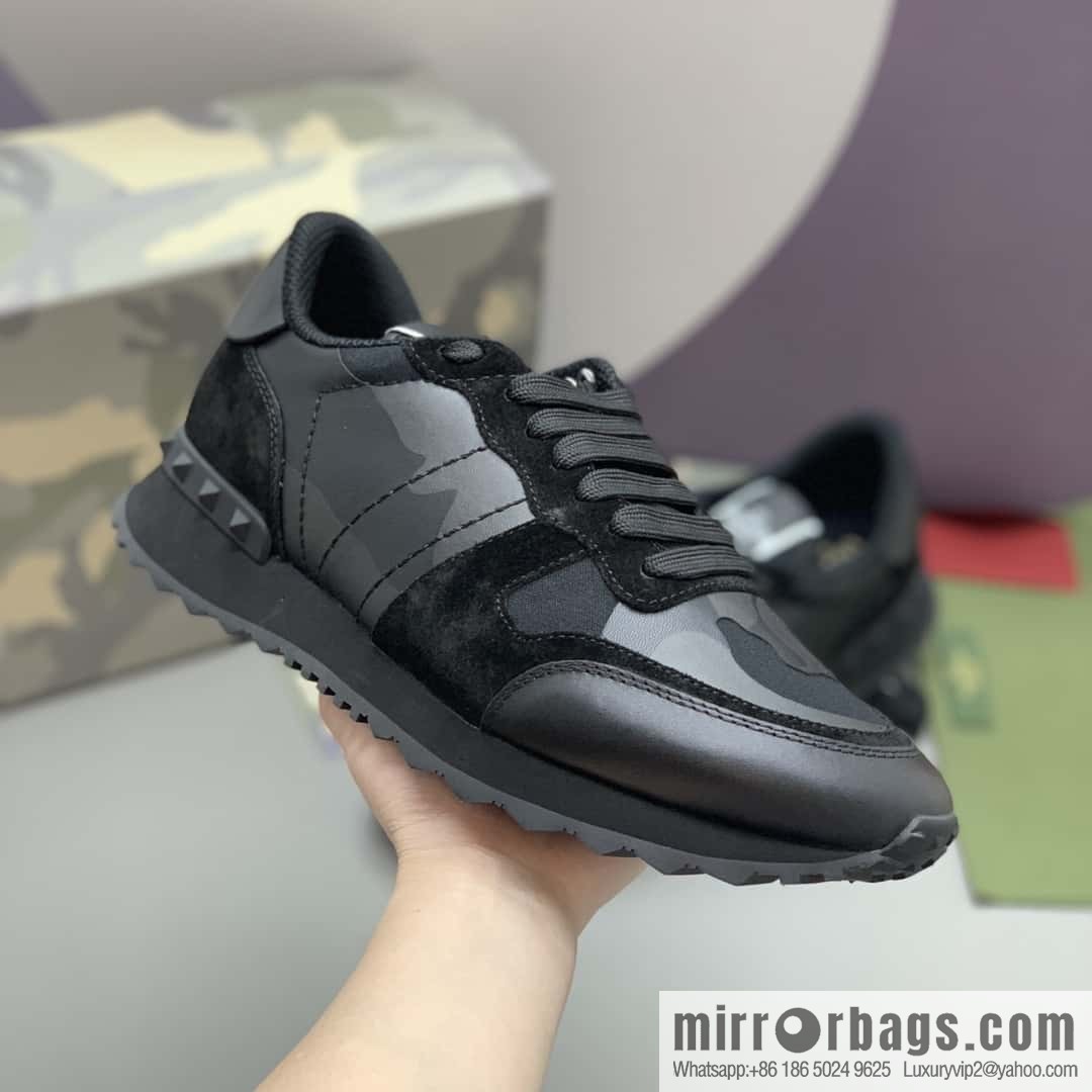 VALENTINO Valentino, men's camouflage fabric sneakers