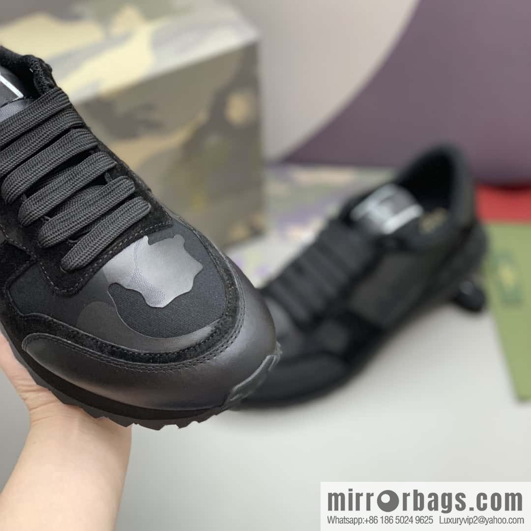 VALENTINO Valentino, men's camouflage fabric sneakers