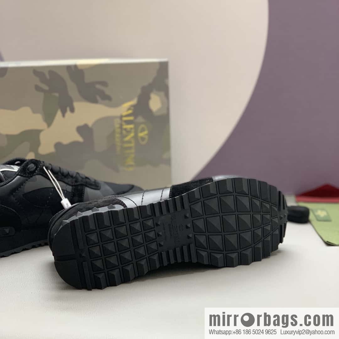 VALENTINO Valentino, men's camouflage fabric sneakers