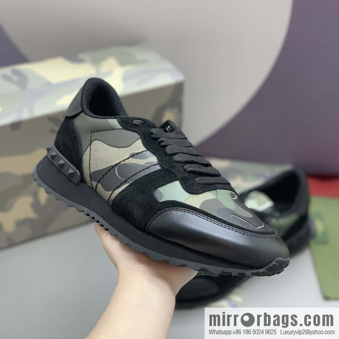 VALENTINO Valentino, men's camouflage fabric sneakers