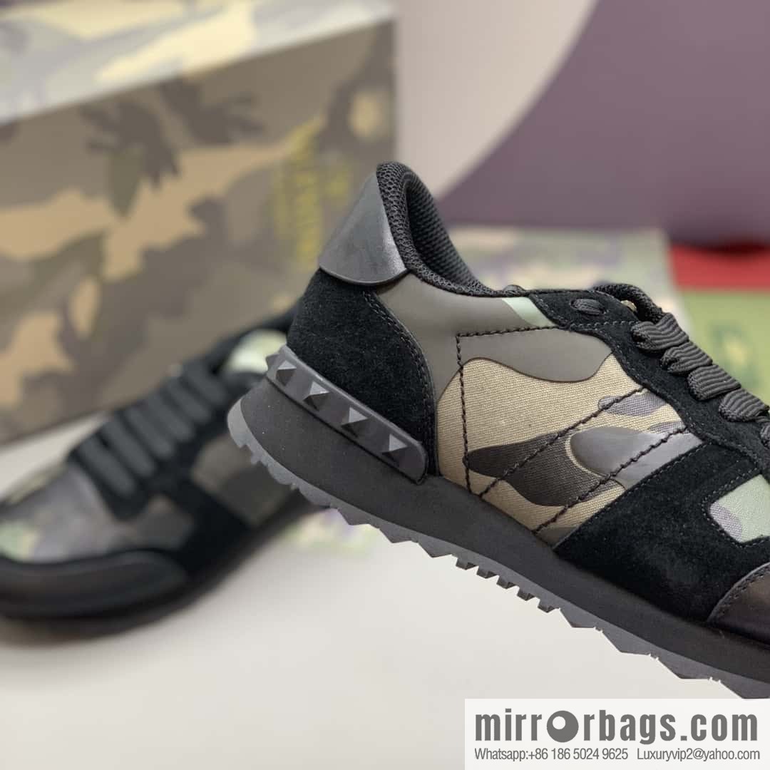 VALENTINO Valentino, men's camouflage fabric sneakers