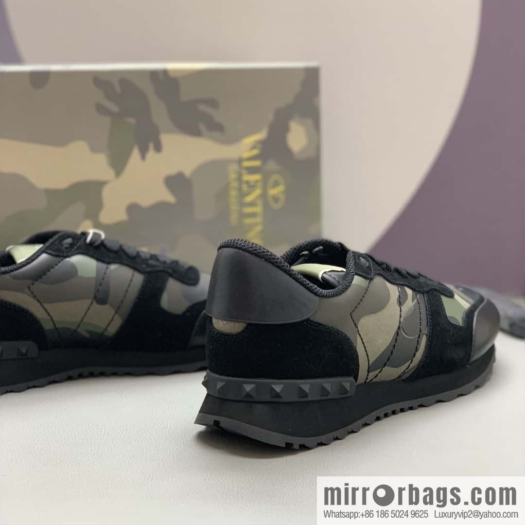 VALENTINO Valentino, men's camouflage fabric sneakers