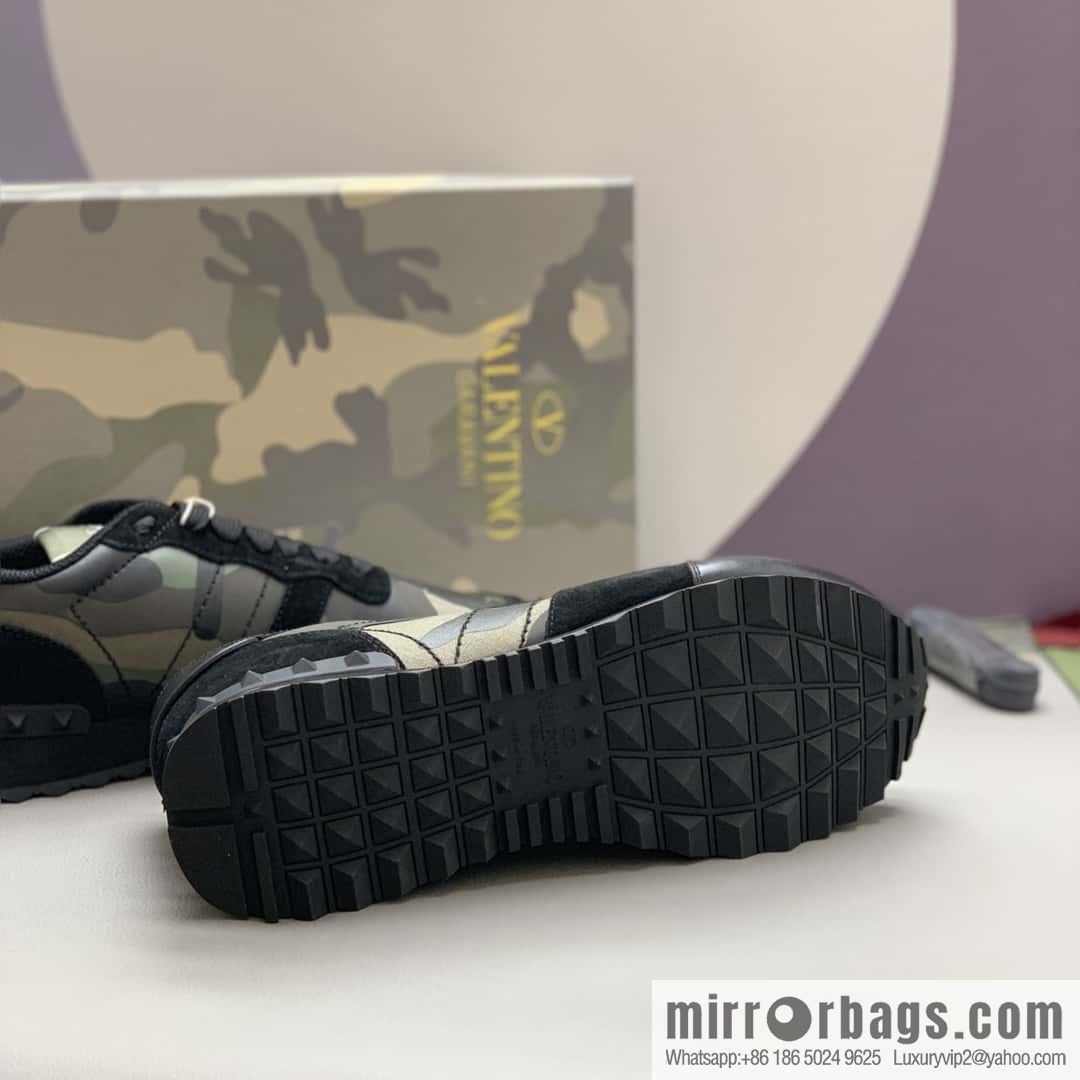 VALENTINO Valentino, men's camouflage fabric sneakers
