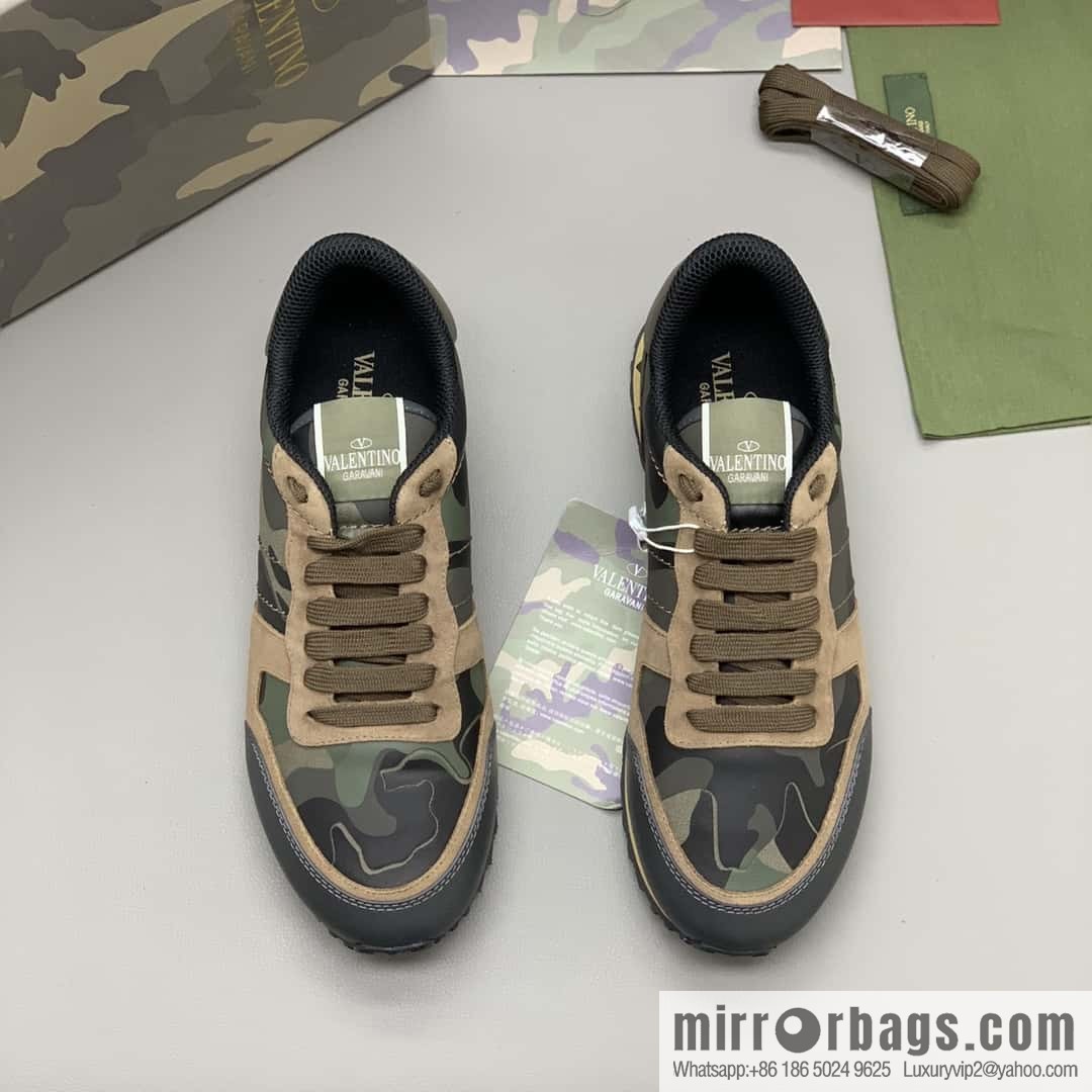 VALENTINO Valentino, men's camouflage fabric sneakers