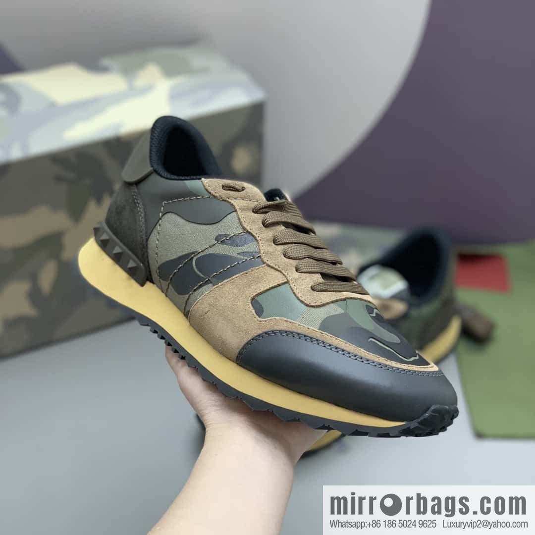 VALENTINO Valentino, men's camouflage fabric sneakers