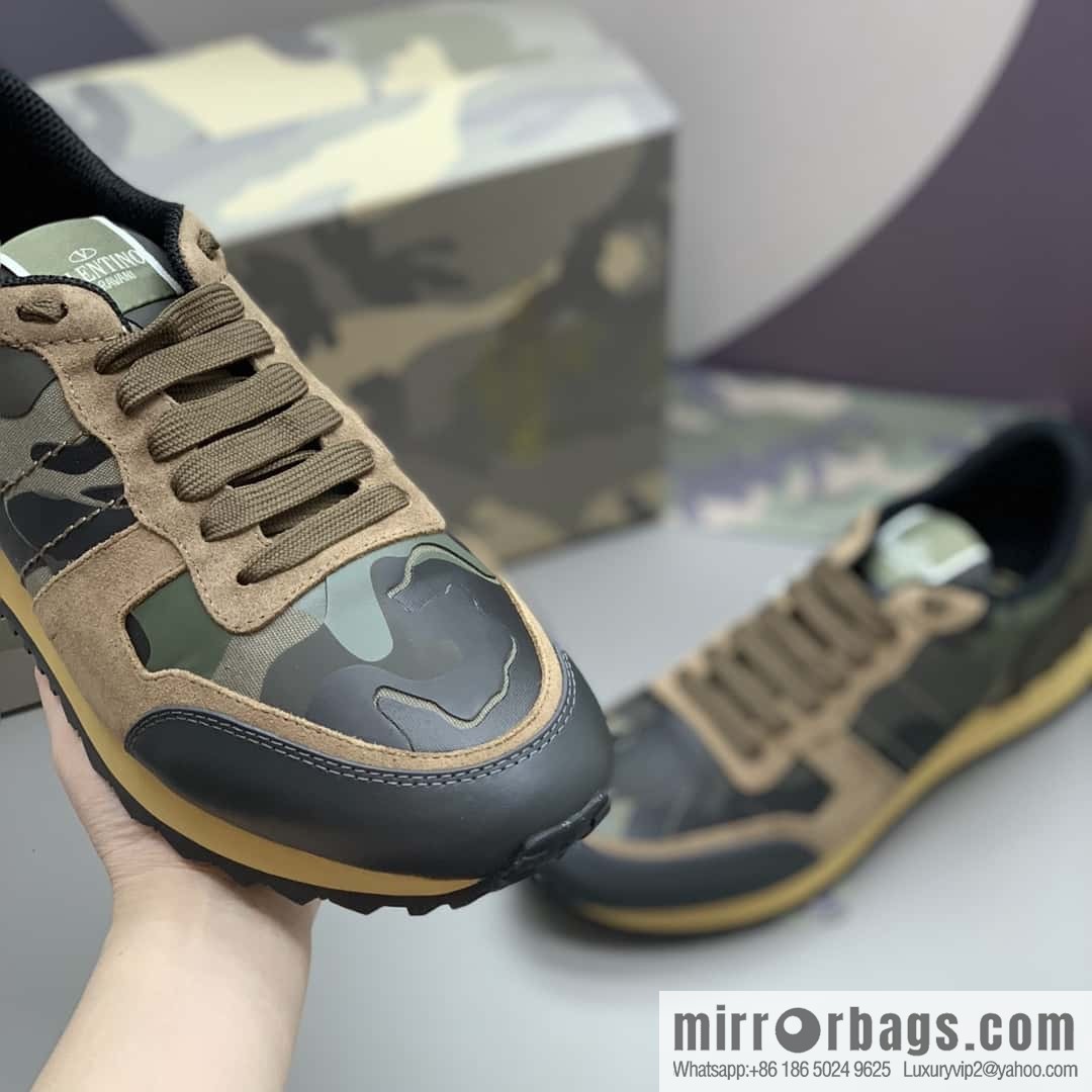 VALENTINO Valentino, men's camouflage fabric sneakers