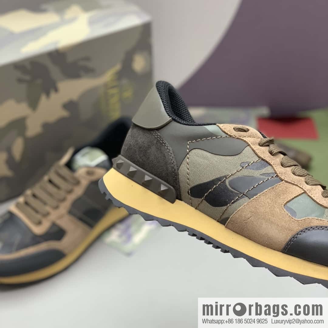 VALENTINO Valentino, men's camouflage fabric sneakers