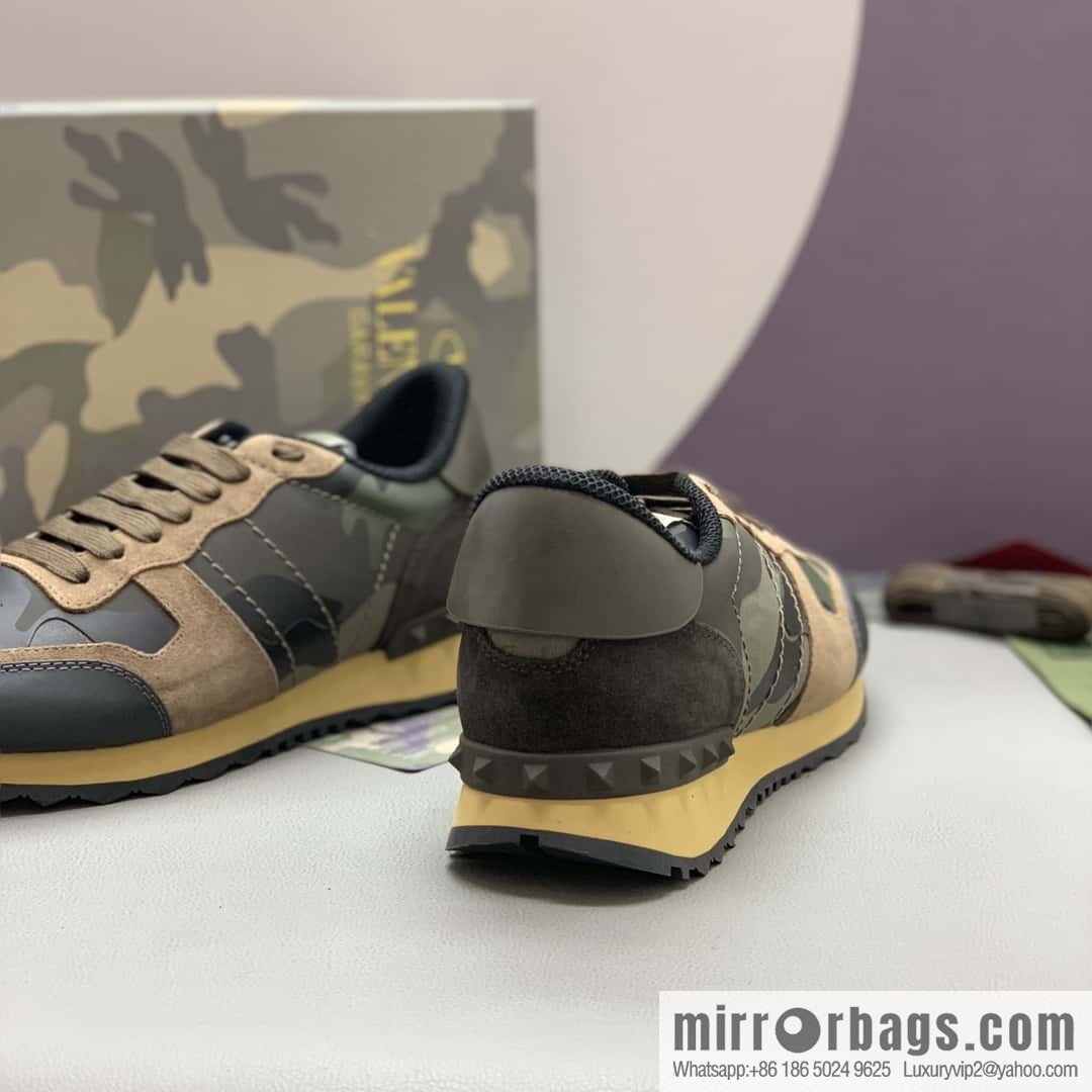 VALENTINO Valentino, men's camouflage fabric sneakers