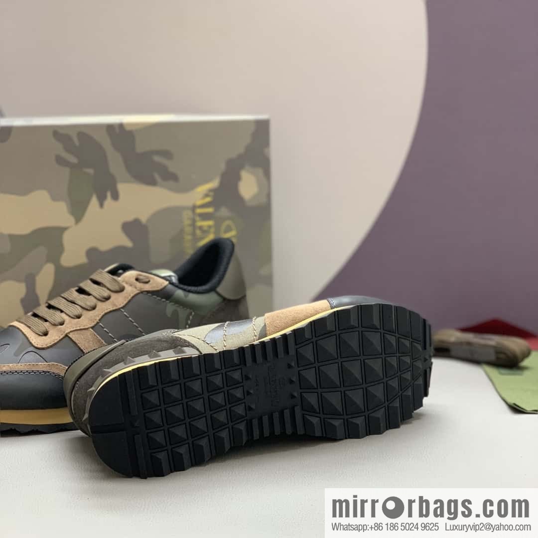 VALENTINO Valentino, men's camouflage fabric sneakers