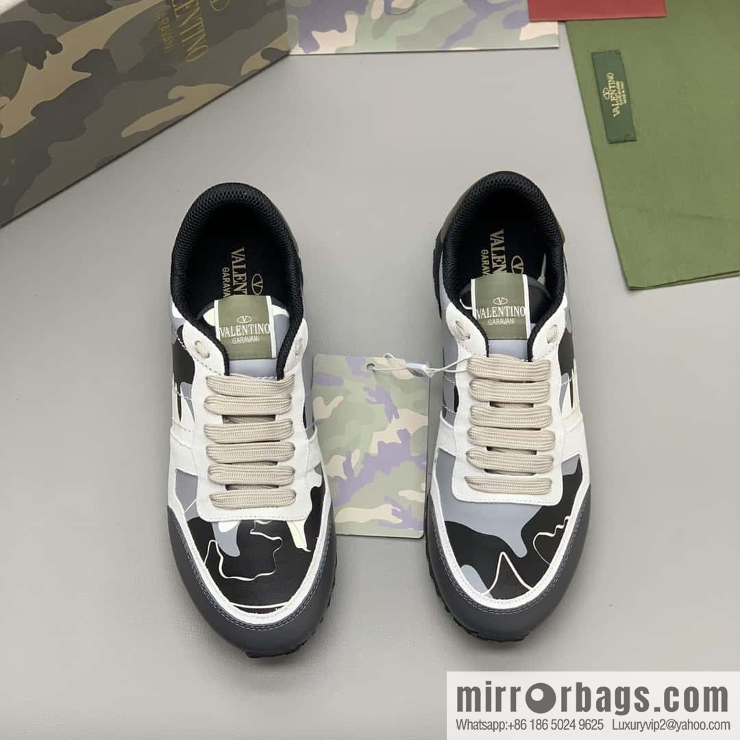 VALENTINO Valentino, men's camouflage fabric sneakers