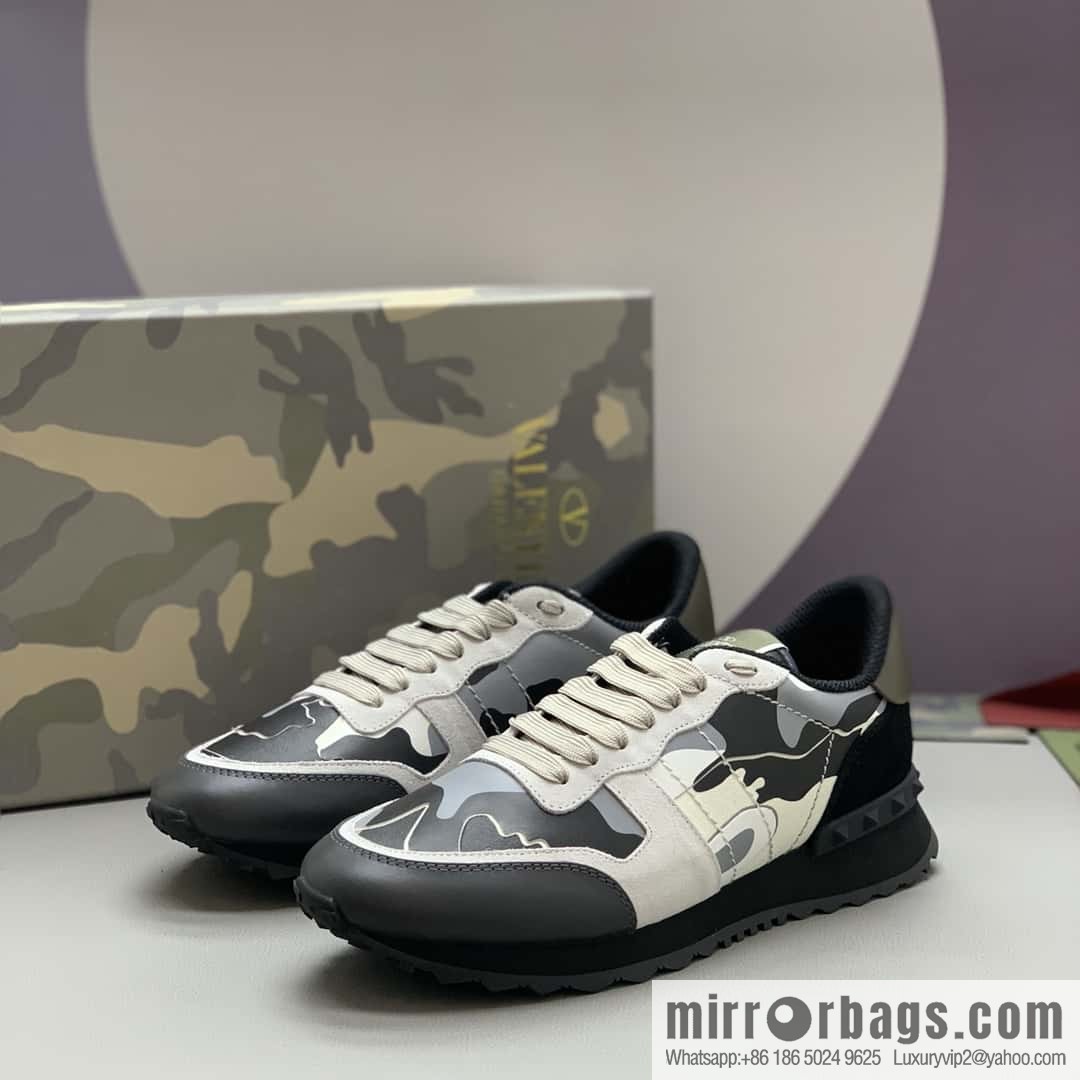 VALENTINO Valentino, men's camouflage fabric sneakers