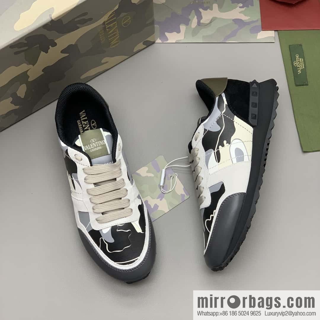 VALENTINO Valentino, men's camouflage fabric sneakers