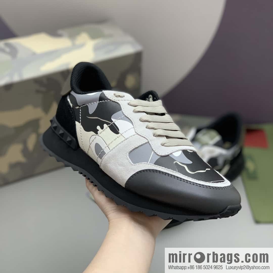 VALENTINO Valentino, men's camouflage fabric sneakers