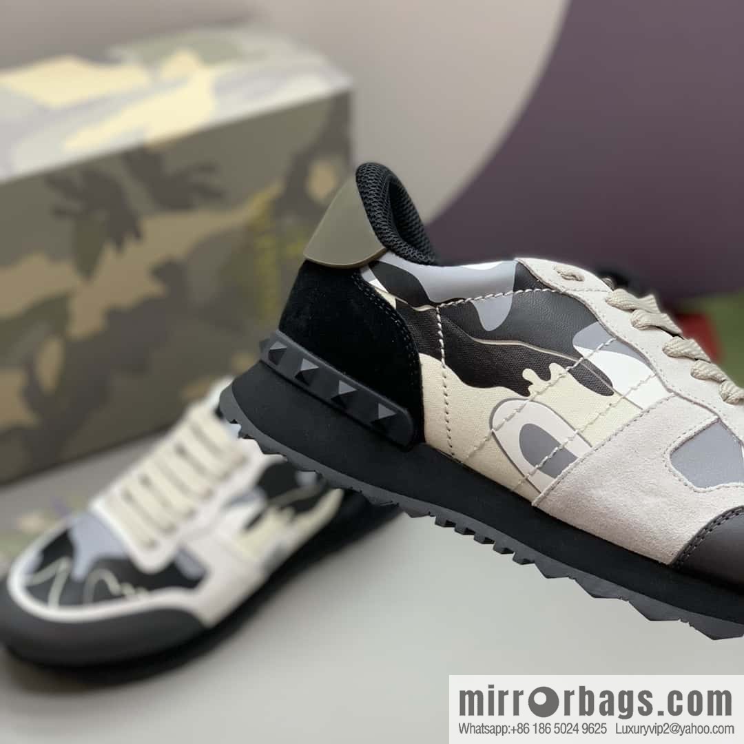 VALENTINO Valentino, men's camouflage fabric sneakers