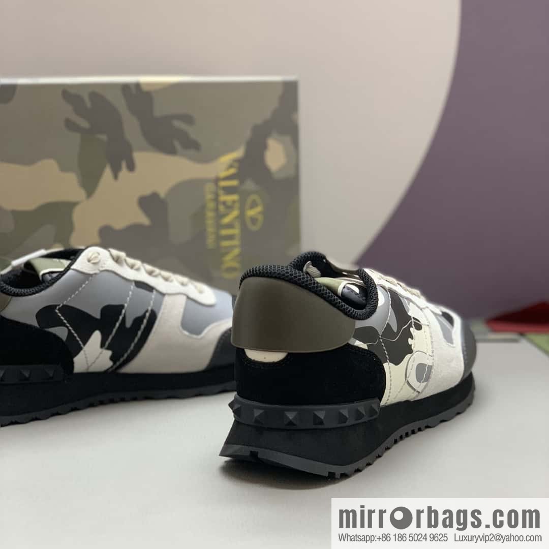 VALENTINO Valentino, men's camouflage fabric sneakers