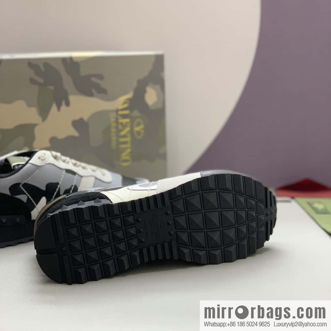 VALENTINO Valentino, men's camouflage fabric sneakers