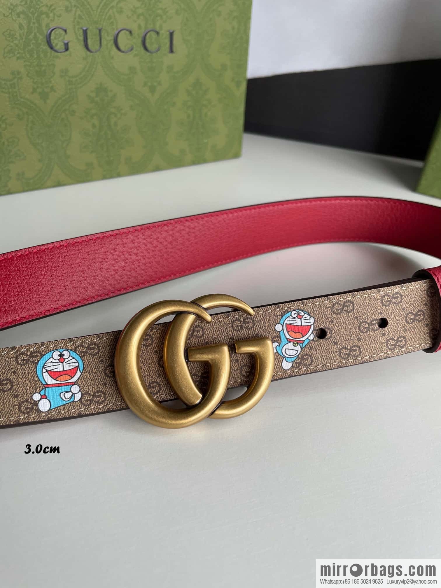 GUCCI Gucci, a collection of flowers and floral prints by artist Ken Scott, double G belt buckle 3.0cm belt