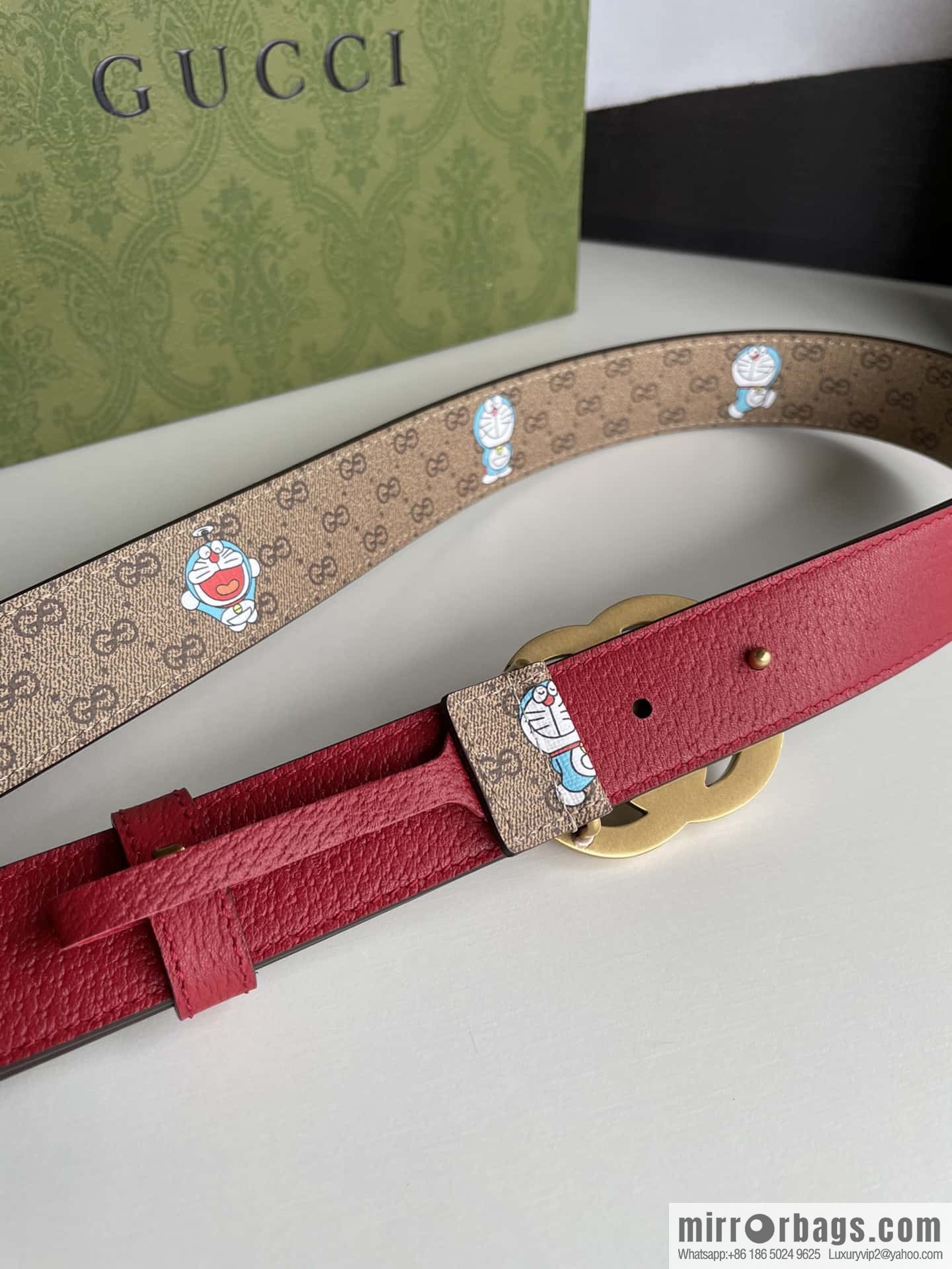 GUCCI Gucci, a collection of flowers and floral prints by artist Ken Scott, double G belt buckle 3.0cm belt