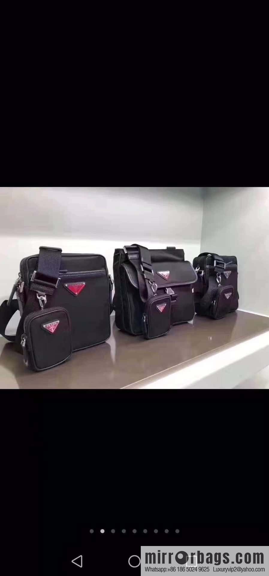 PRADA Prada's new three-in-one combination male oblique span bag 2VH110