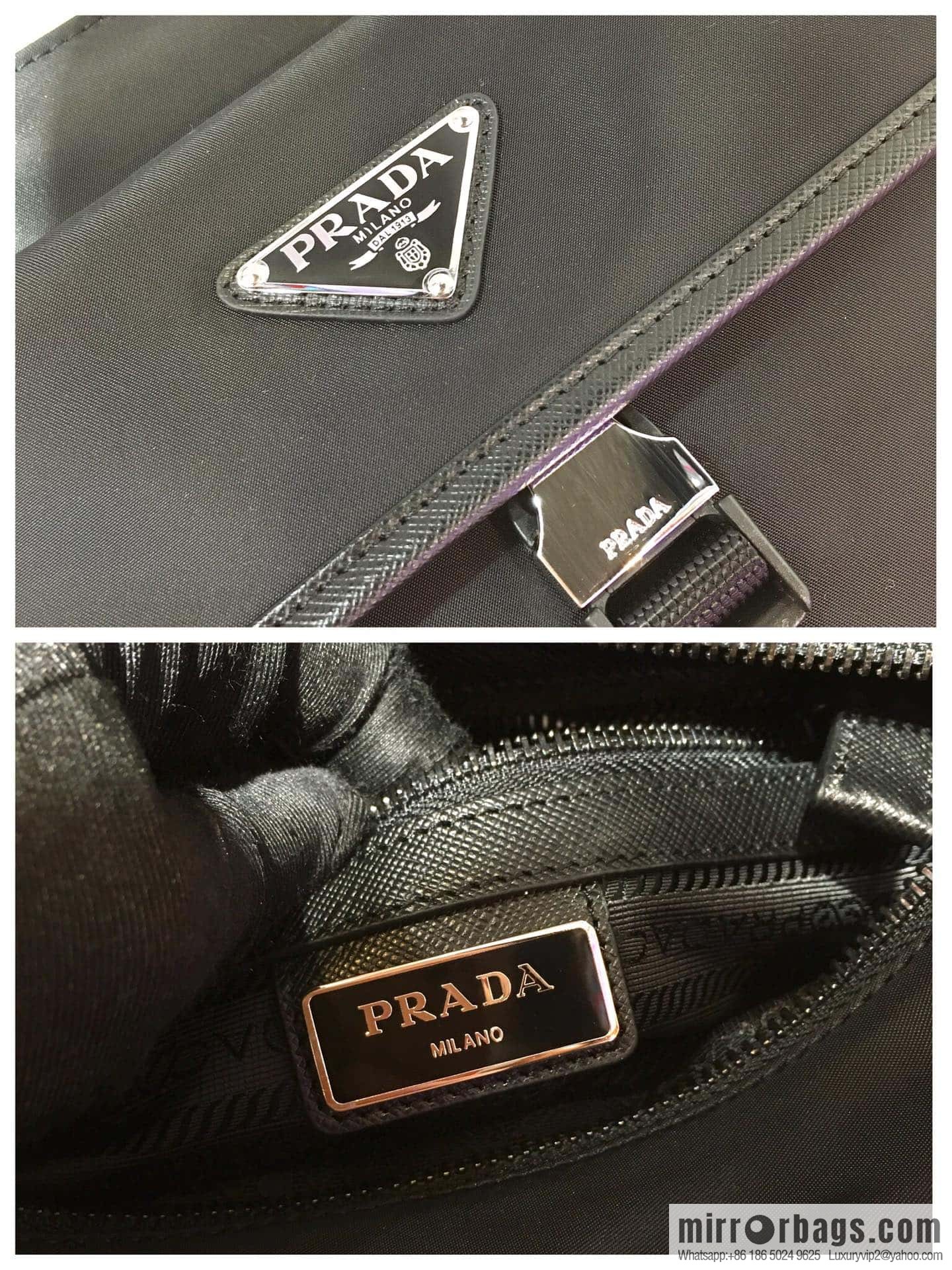 PRADA Prada's new three-in-one combination male oblique span bag 2VH110