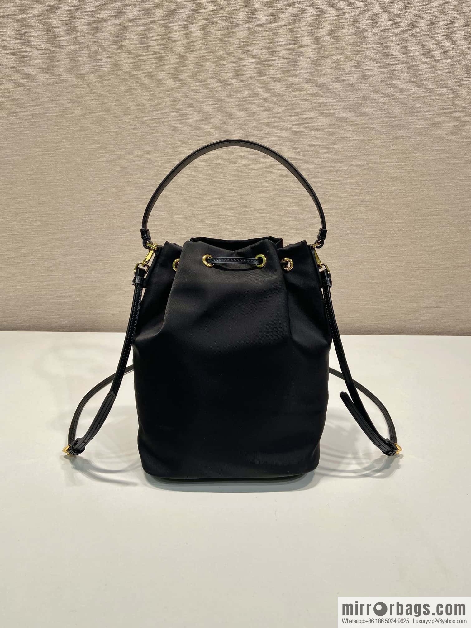 PRADA Prada new bucket 1BH038 glossy/nylon fabric
