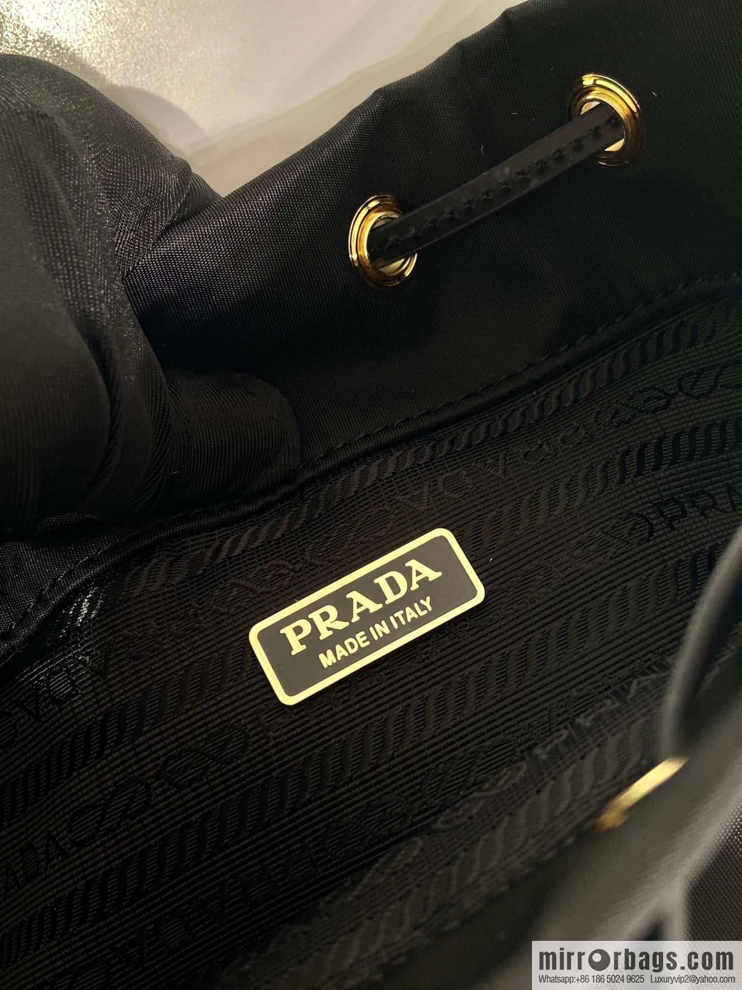 PRADA Prada new bucket 1BH038 glossy/nylon fabric
