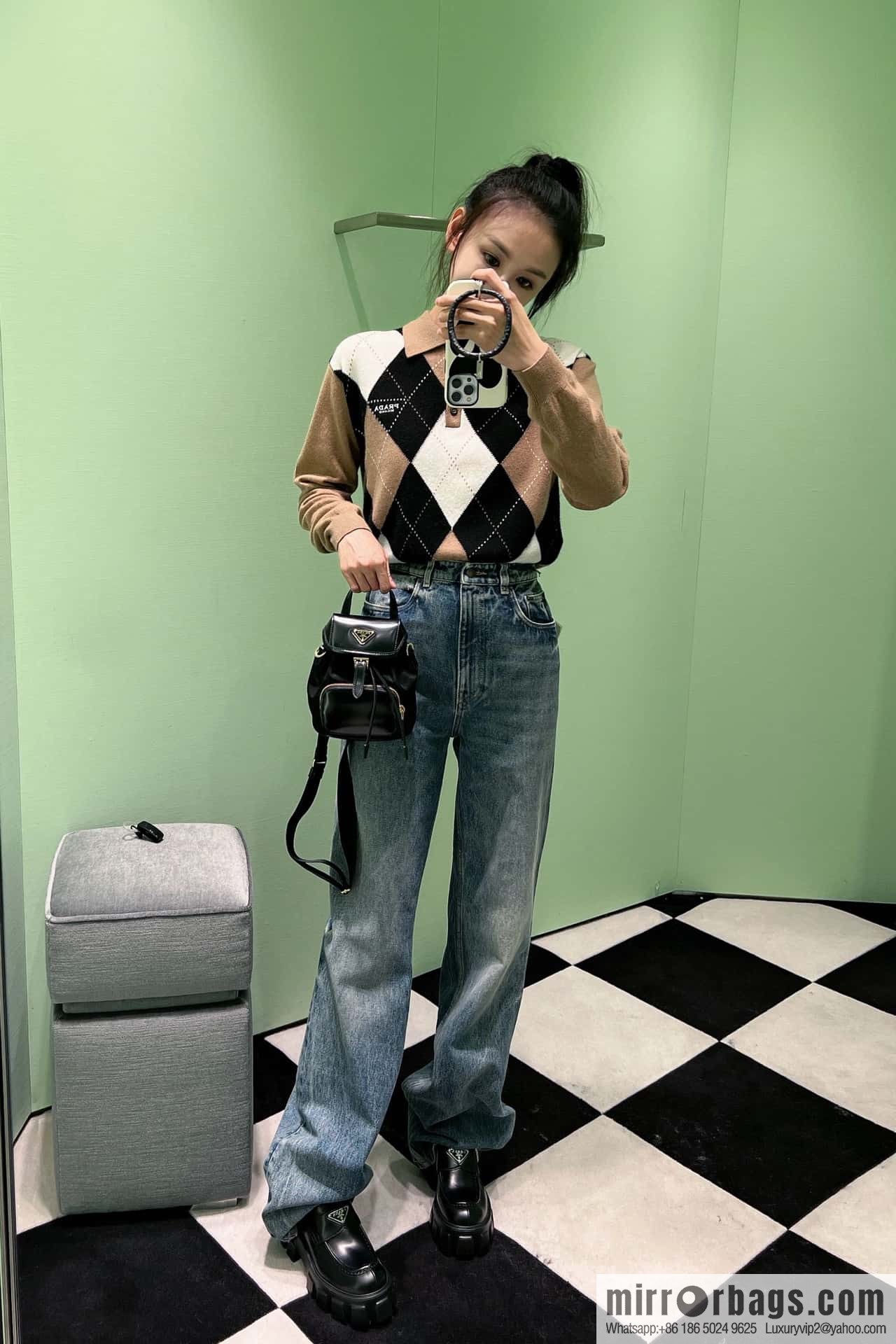 Prada new shoulder mini 1BZ075 mini