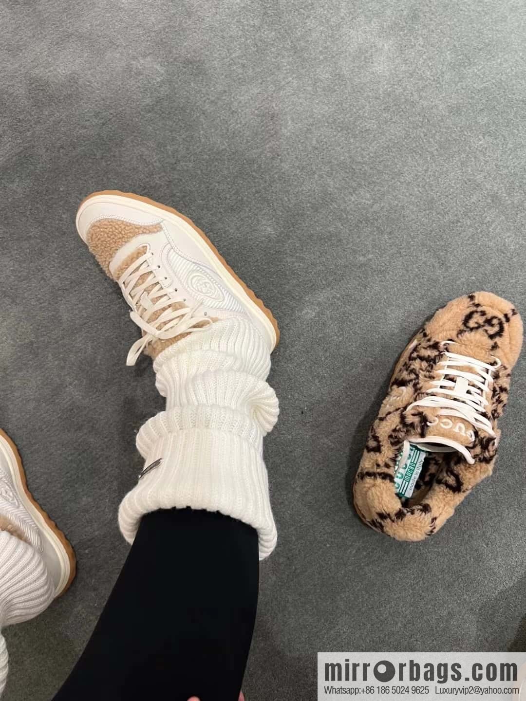 GUCCI Gucci mac80 series autumn and winter Mao Mao sports shoes