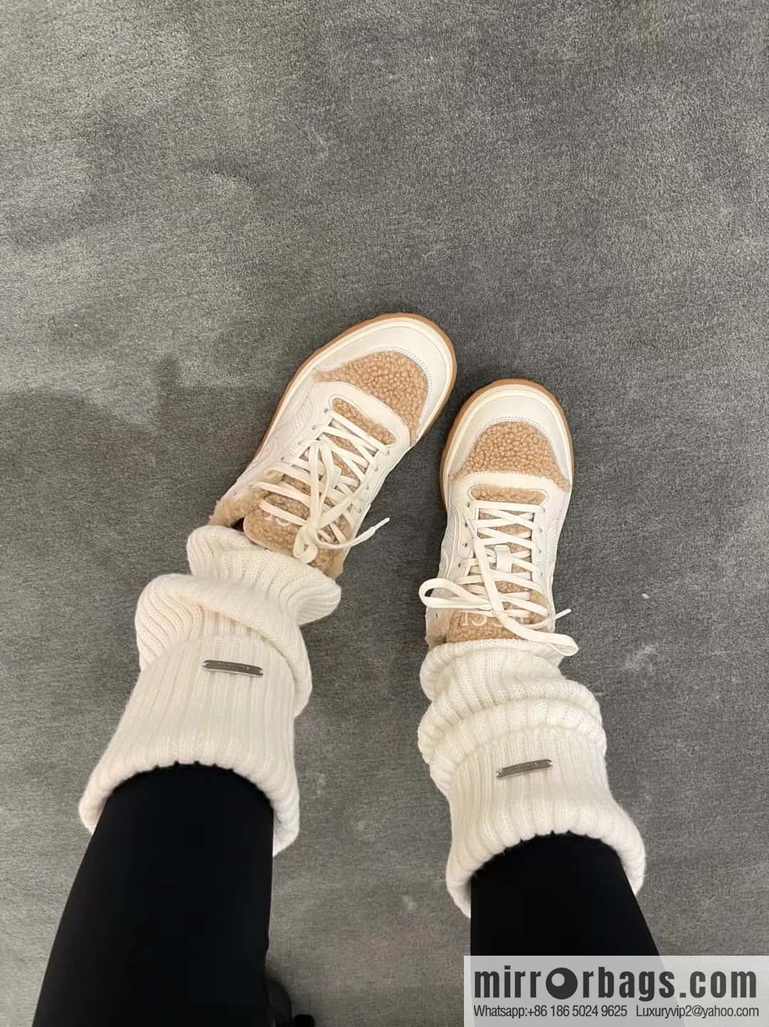 GUCCI Gucci mac80 series autumn and winter Mao Mao sports shoes