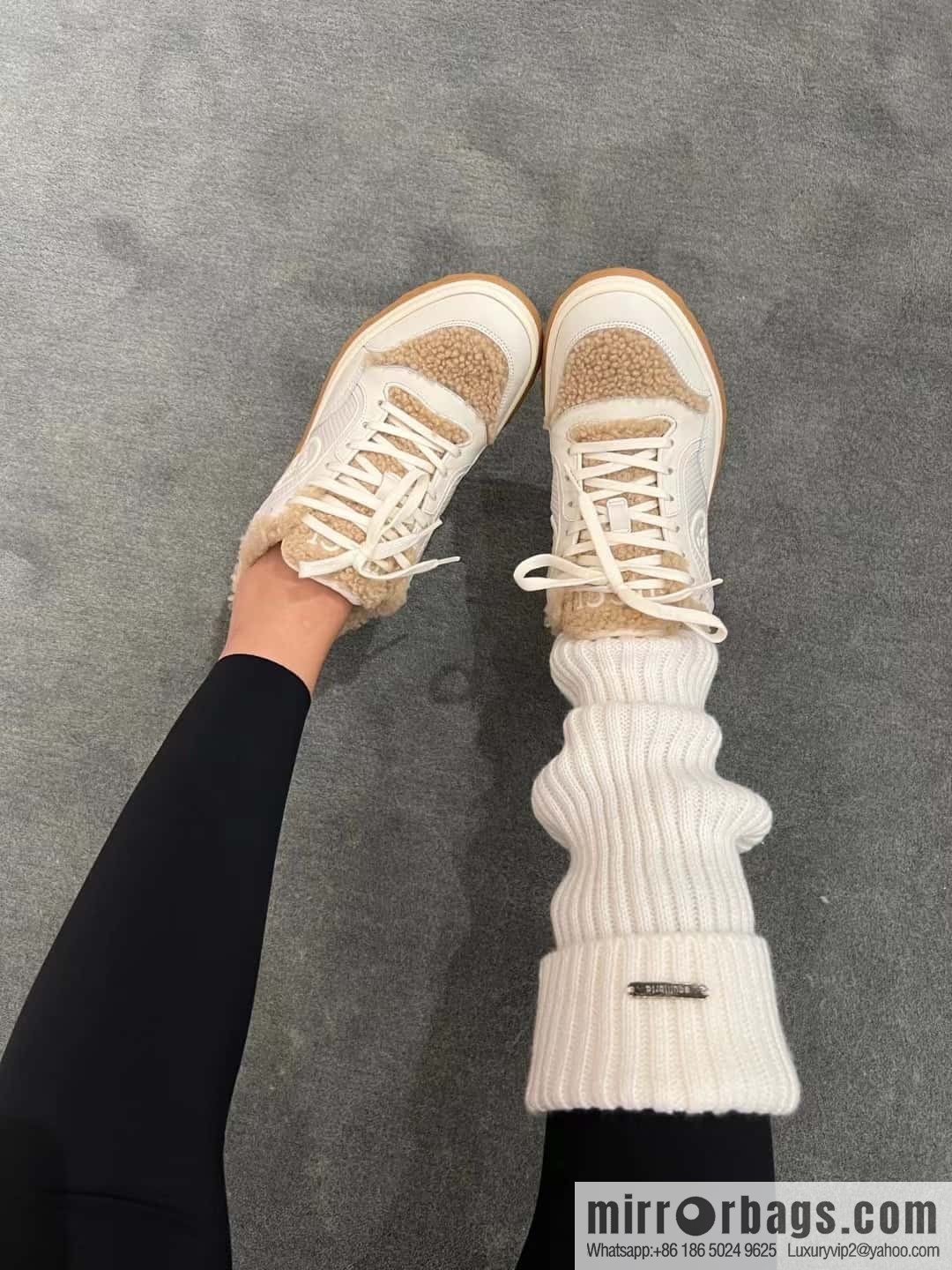 GUCCI Gucci mac80 series autumn and winter Mao Mao sports shoes