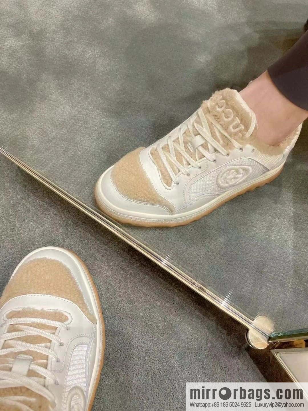 GUCCI Gucci mac80 series autumn and winter Mao Mao sports shoes