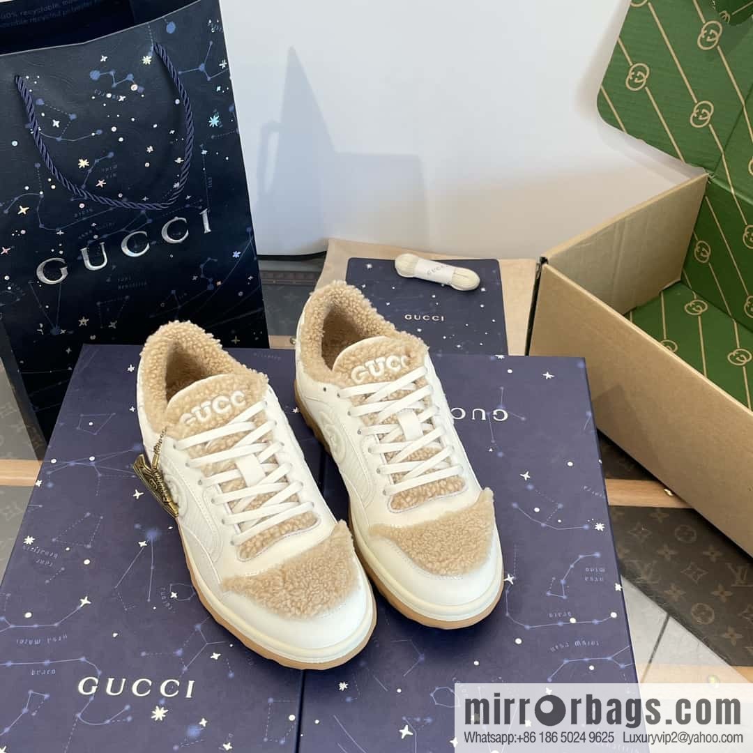 GUCCI Gucci mac80 series autumn and winter Mao Mao sports shoes