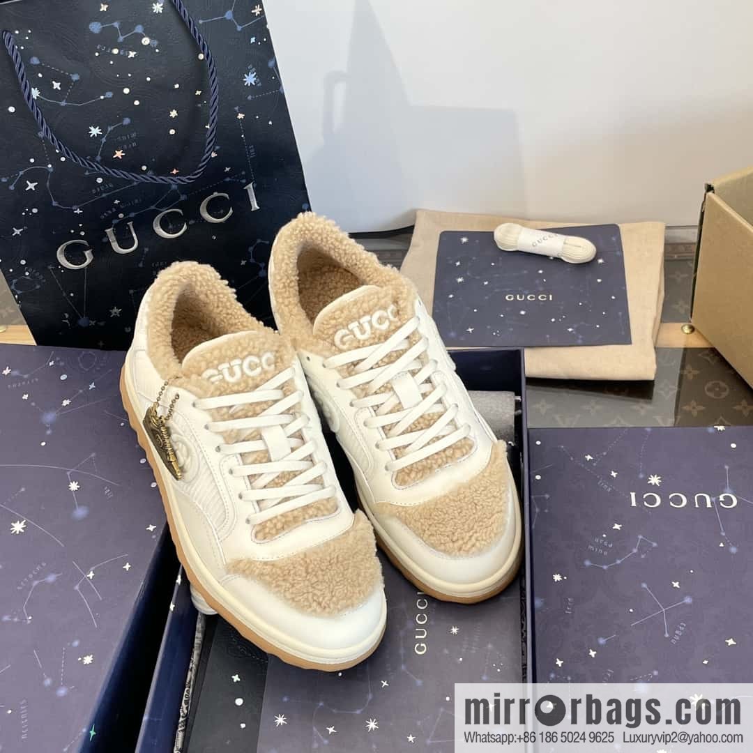 GUCCI Gucci mac80 series autumn and winter Mao Mao sports shoes