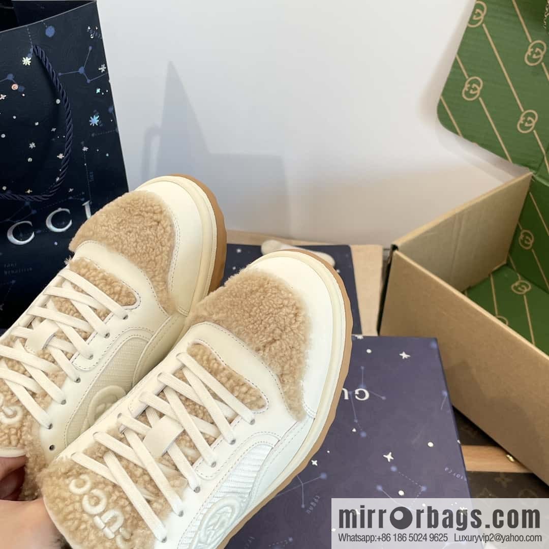 GUCCI Gucci mac80 series autumn and winter Mao Mao sports shoes