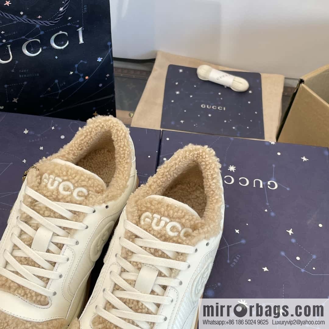 GUCCI Gucci mac80 series autumn and winter Mao Mao sports shoes