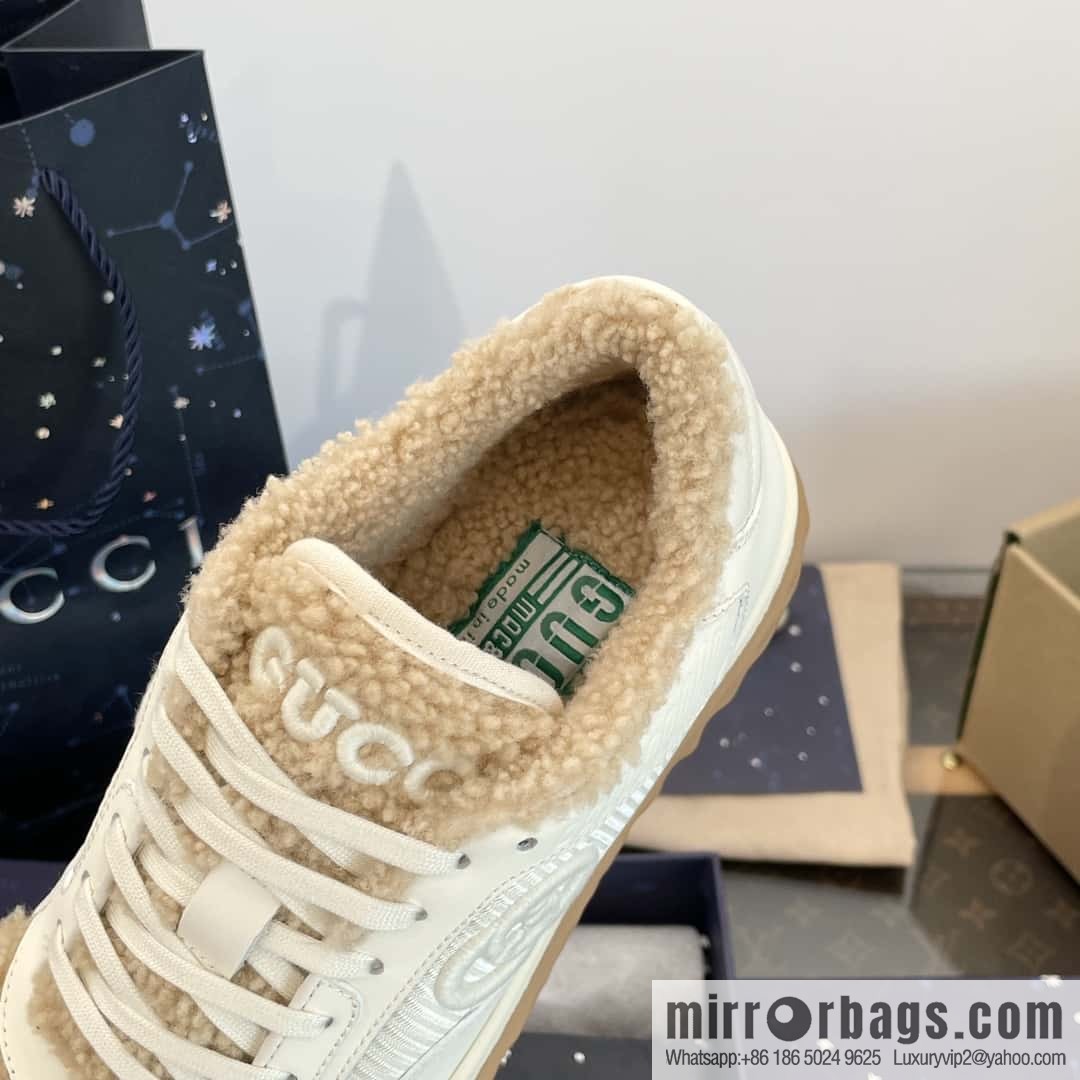 GUCCI Gucci mac80 series autumn and winter Mao Mao sports shoes