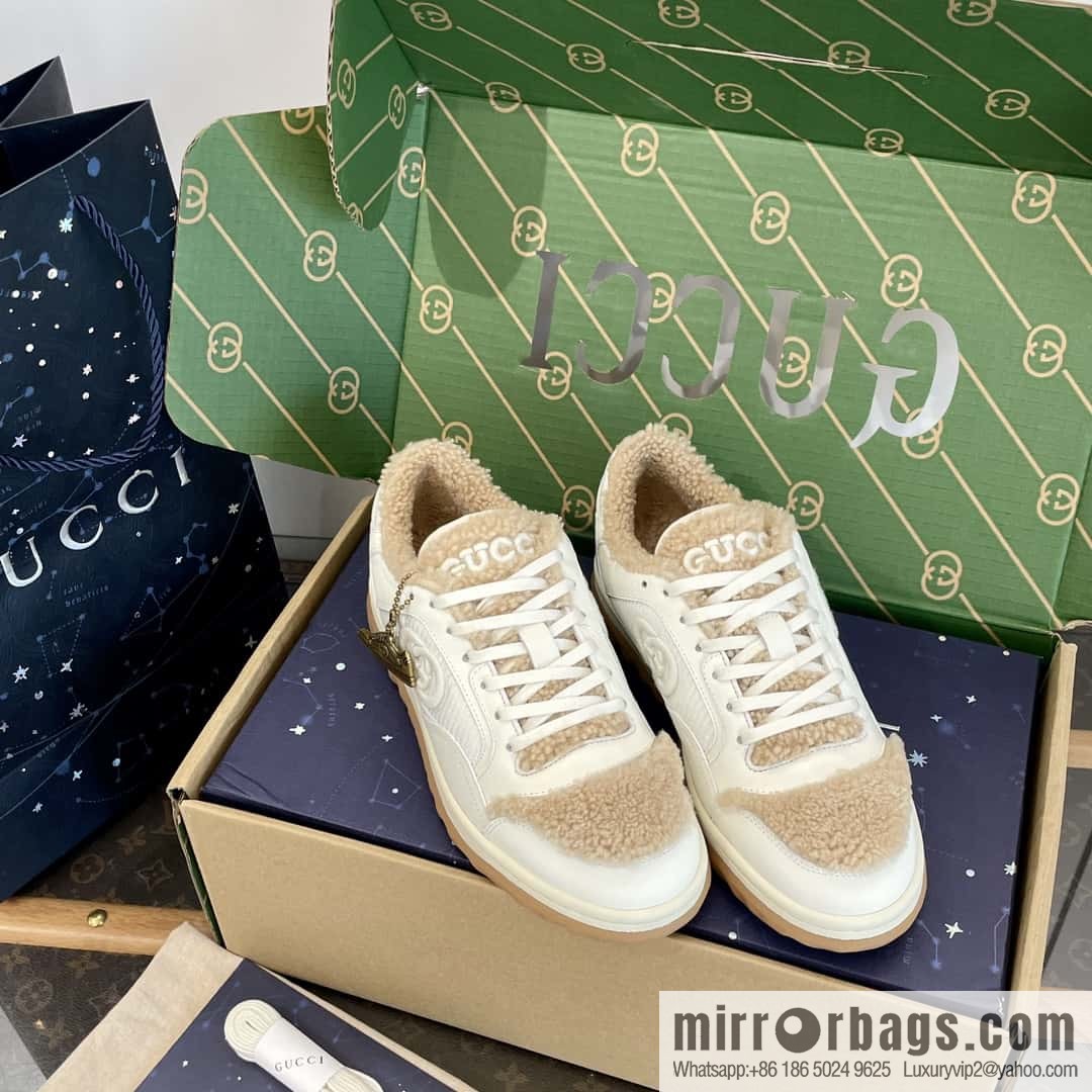 GUCCI Gucci mac80 series autumn and winter Mao Mao sports shoes