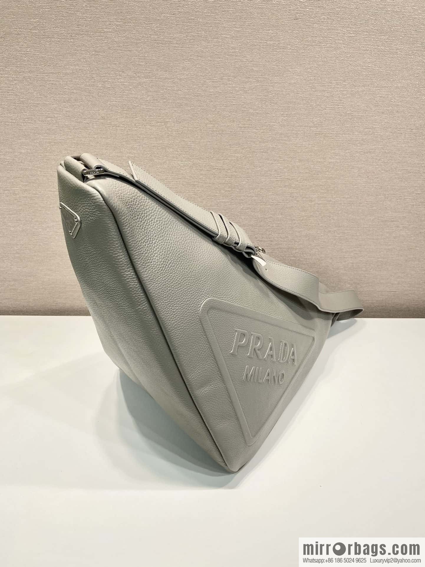 PRADA Prada Full Leather Big Triangle Bag ๐ 2VY007