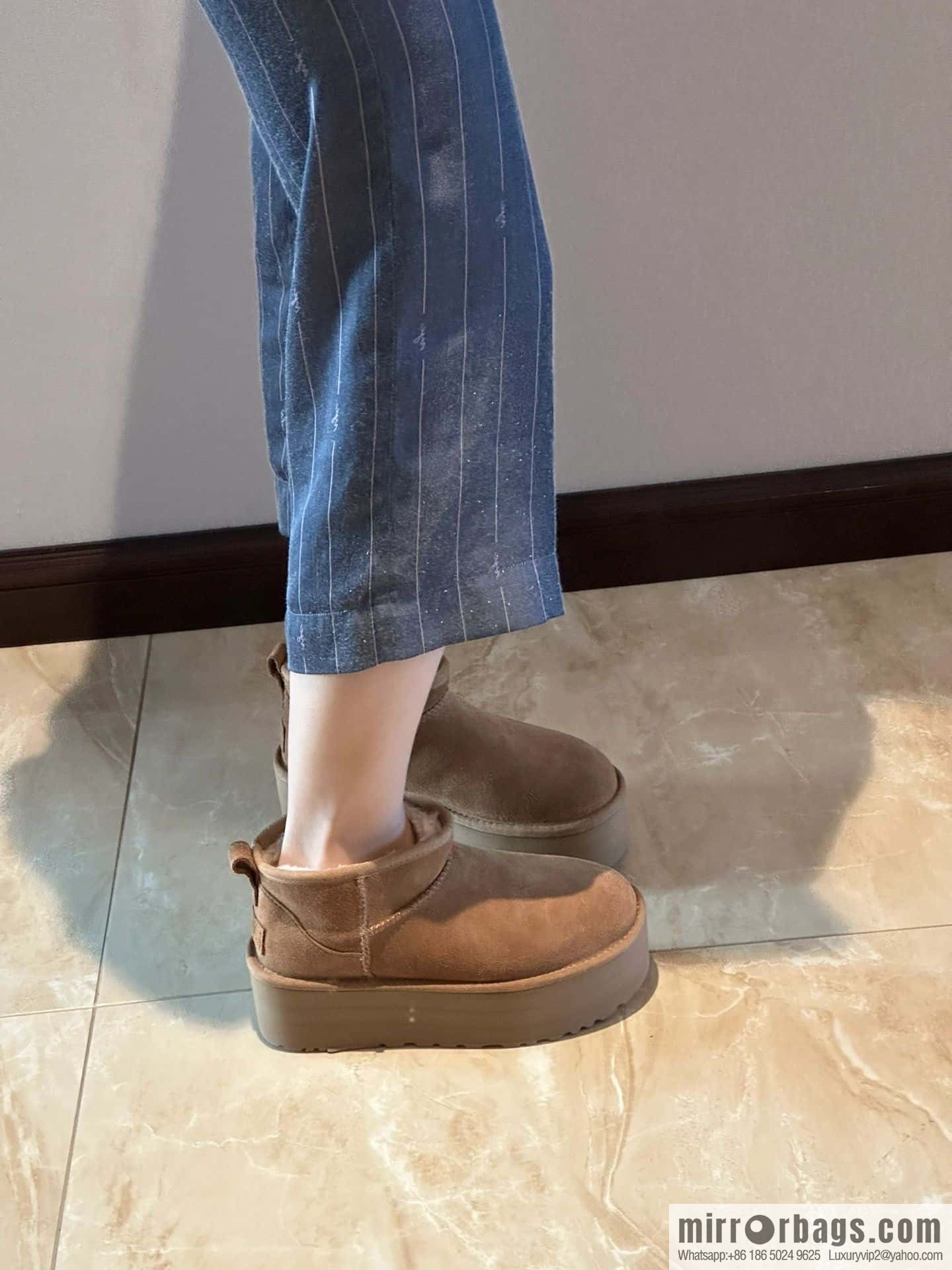 UGG autumn and winter thick-soled mini fluffy snow boots