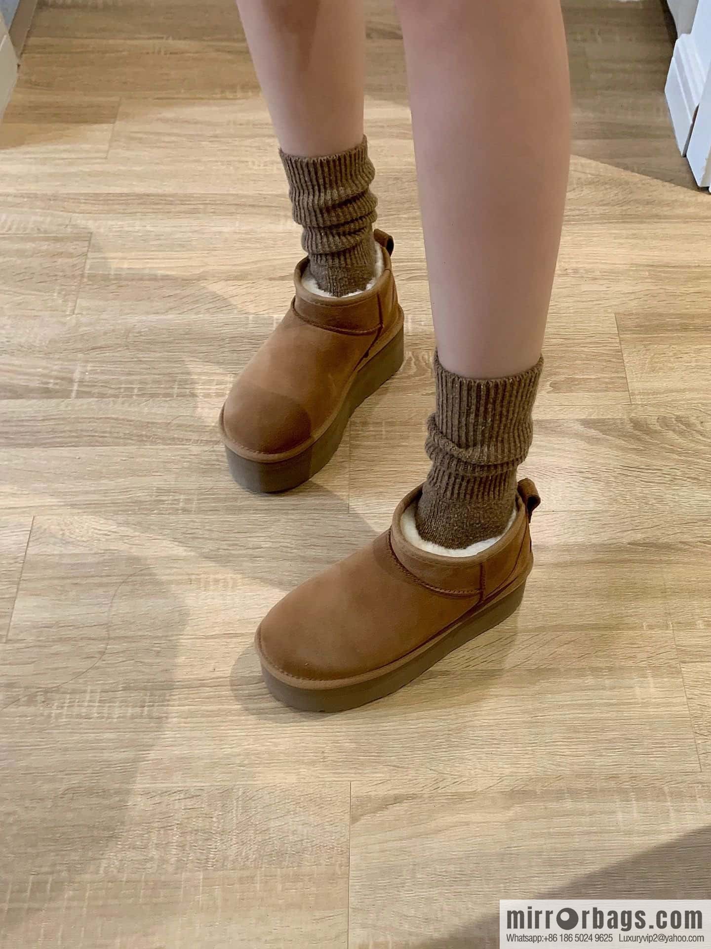 UGG autumn and winter thick-soled mini fluffy snow boots
