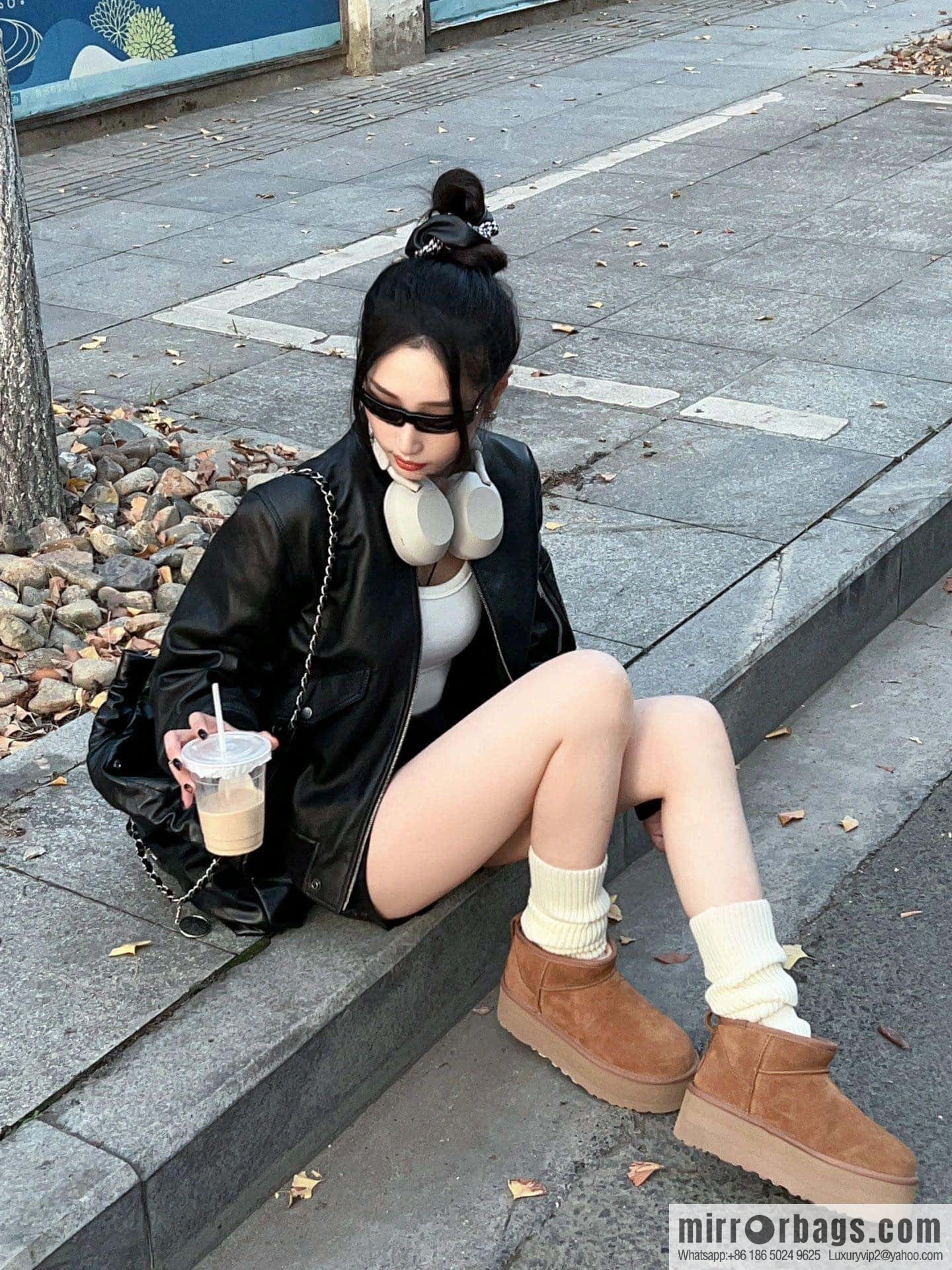 UGG autumn and winter thick-soled mini fluffy snow boots