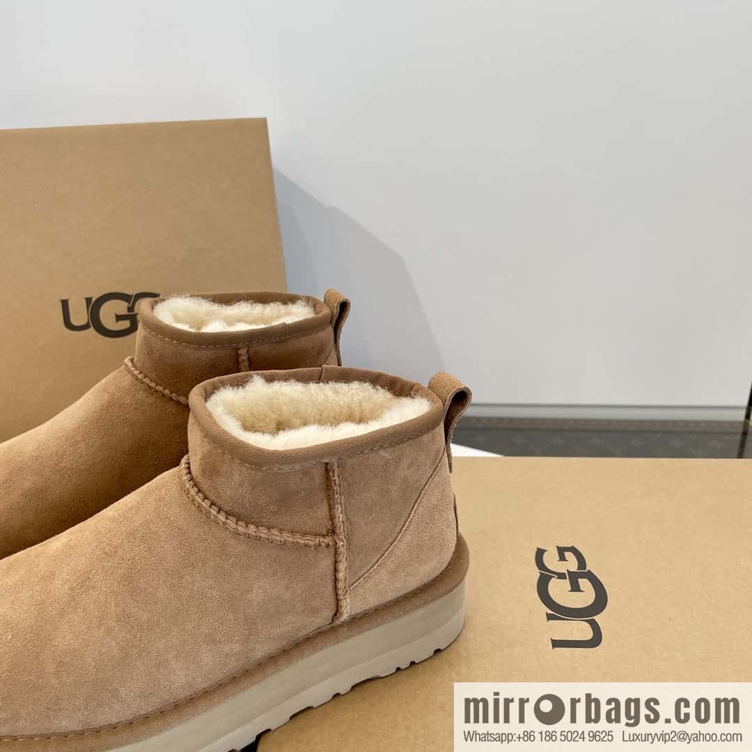 UGG autumn and winter thick-soled mini fluffy snow boots