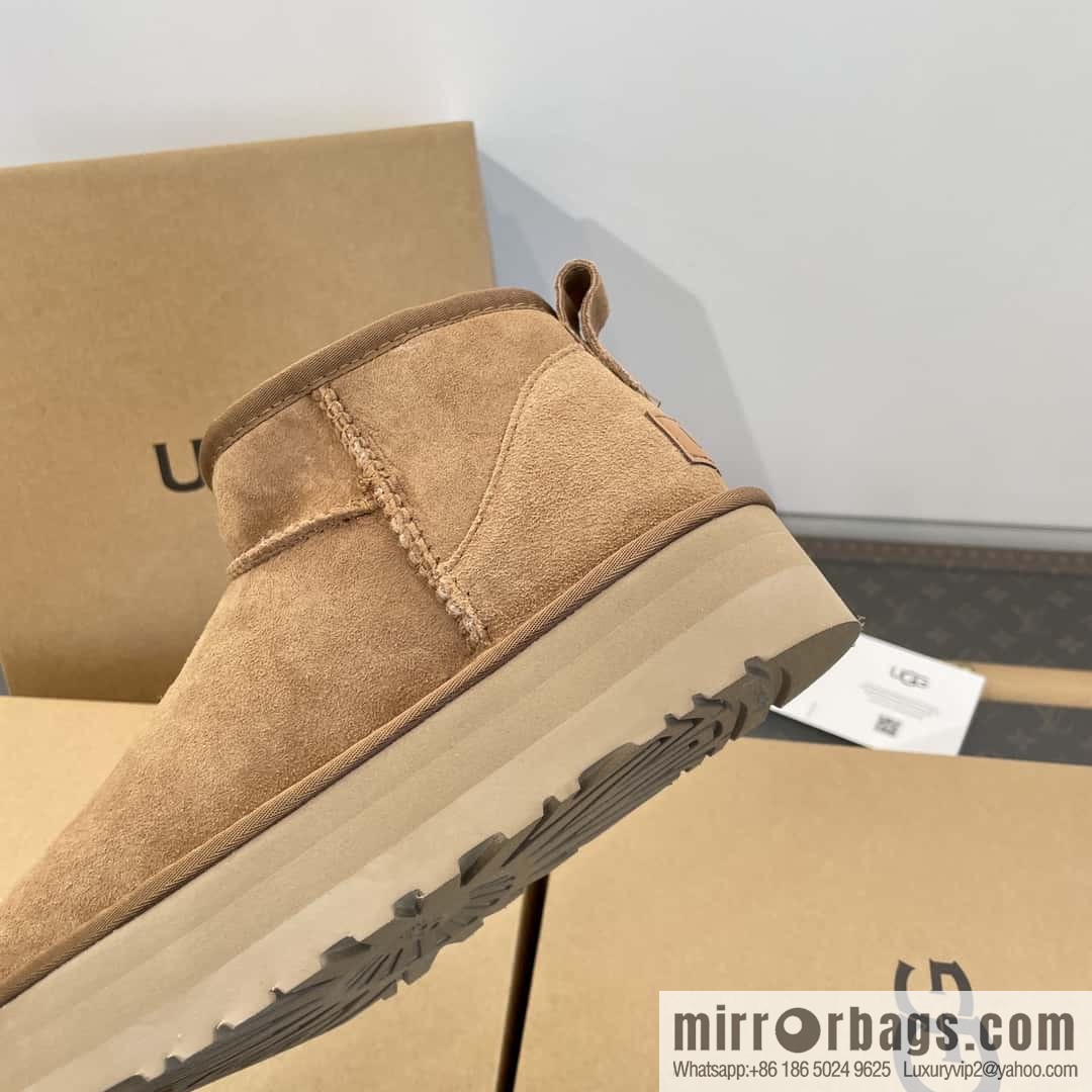 UGG autumn and winter thick-soled mini fluffy snow boots